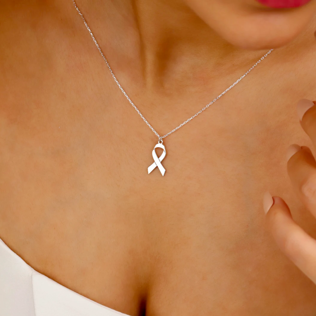 Ribbon Necklace | Stöd bröstcancer