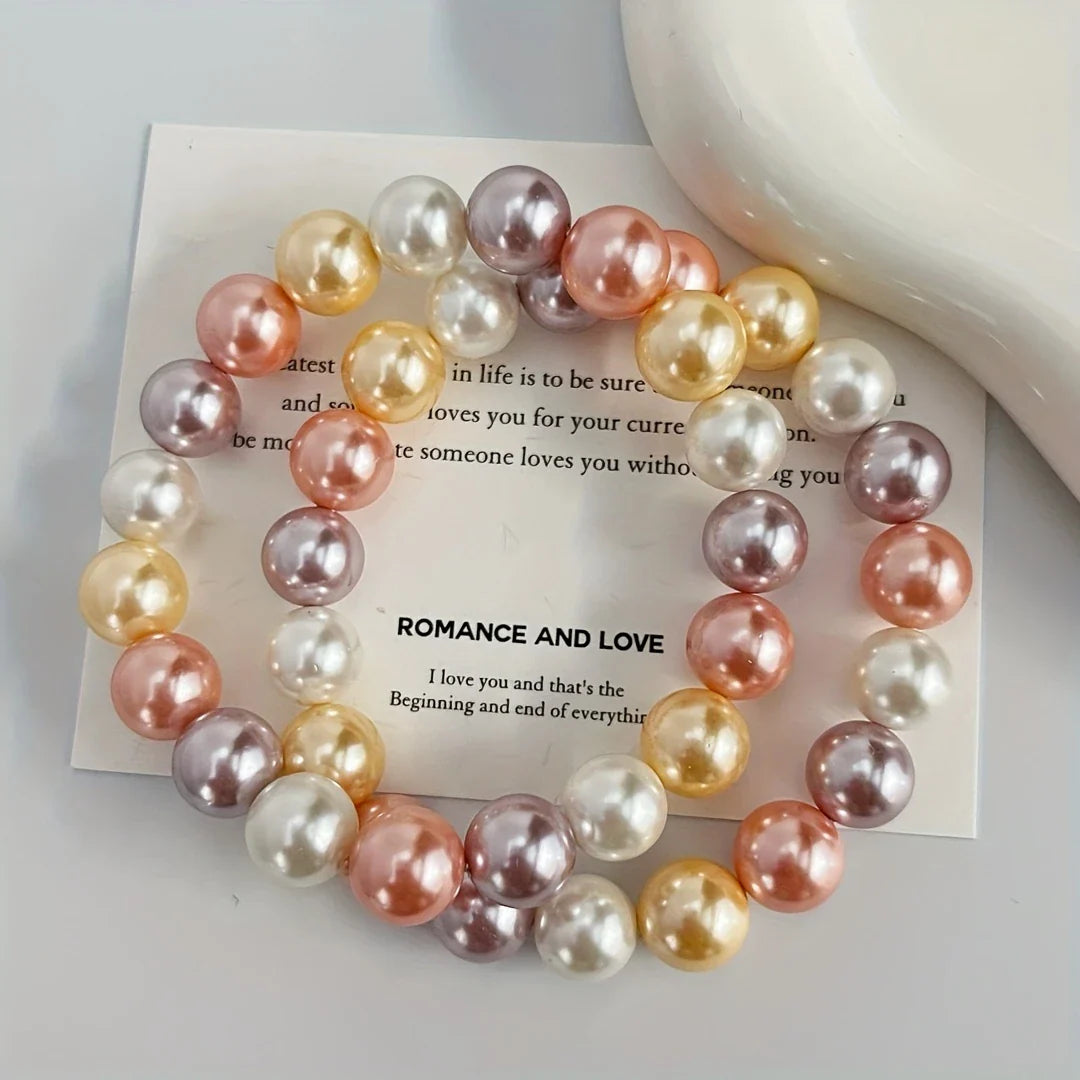 Pastel Pearl Bracelet | Stöd bröstcancer