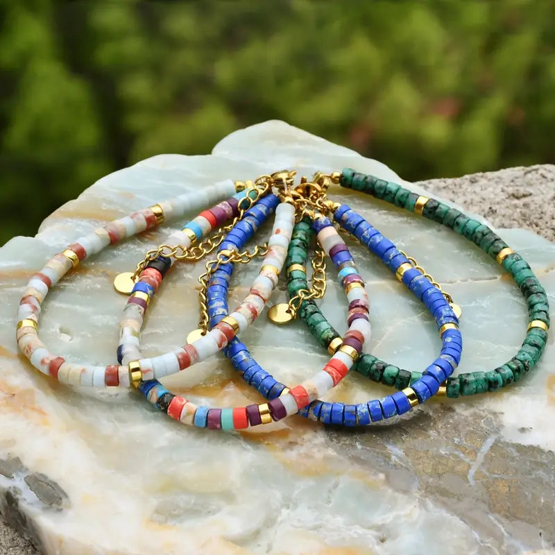 Natural Stone Bracelet | Stöd Bröstcancer