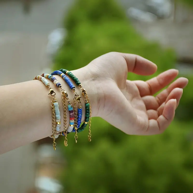 Natural Stone Bracelet | Stöd Bröstcancer