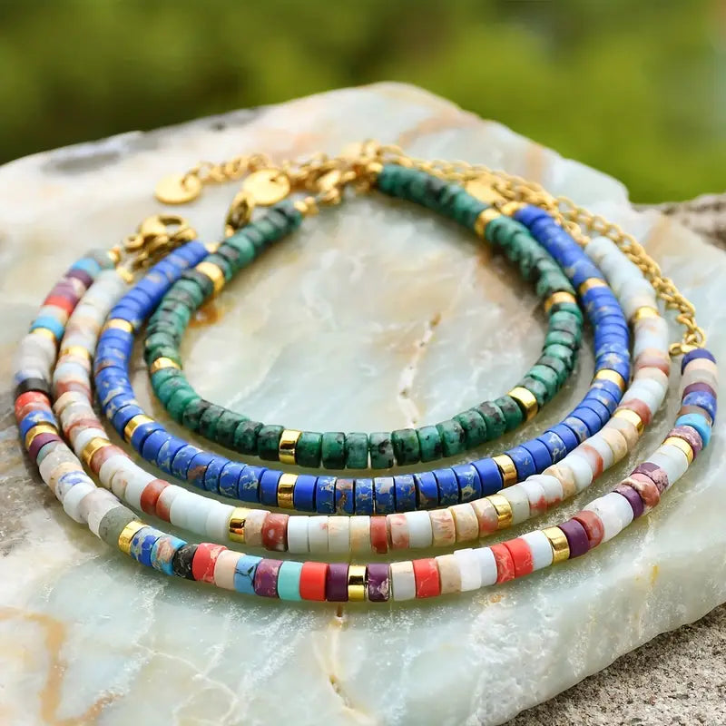 Natural Stone Bracelet | Stöd Bröstcancer