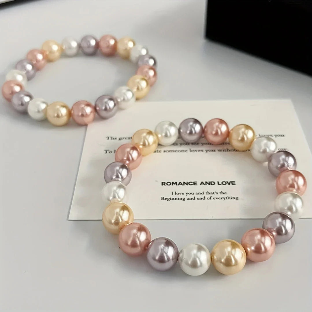 Pastel Pearl Bracelet | Stöd bröstcancer
