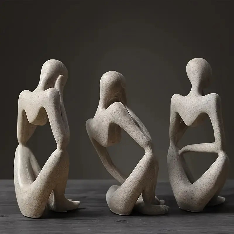 Sculptura™ – 3-delars skulpturset med abstrakta tänkare