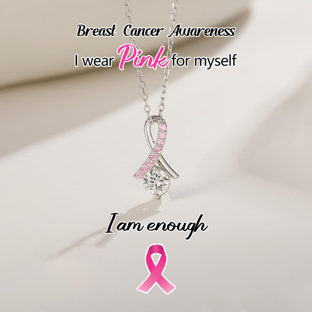 Pink Ribbon Necklace | Stöd bröstcancer