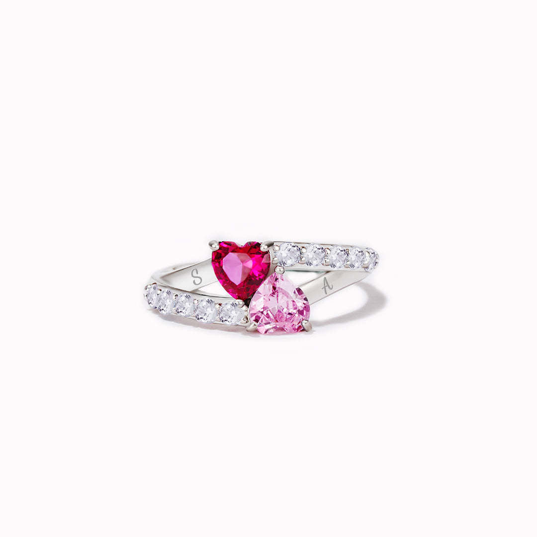 Interlinked Heart Ring | Stöd Bröstcancer