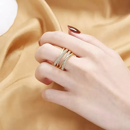 Luxurious Double Layer Ring | Stöd Bröstcancer