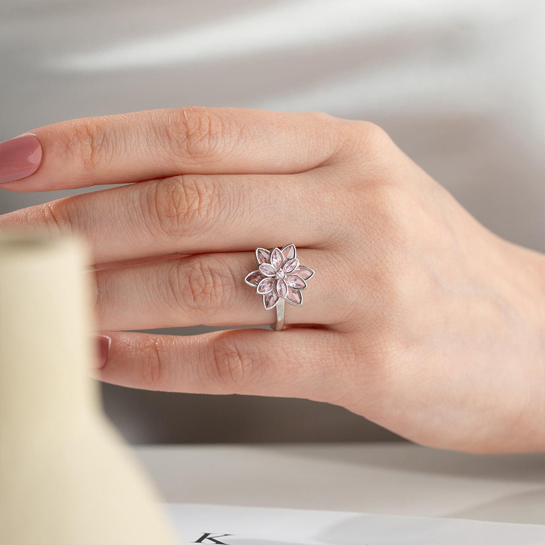 Lotus Flower Ring | Stöd Bröstcancer
