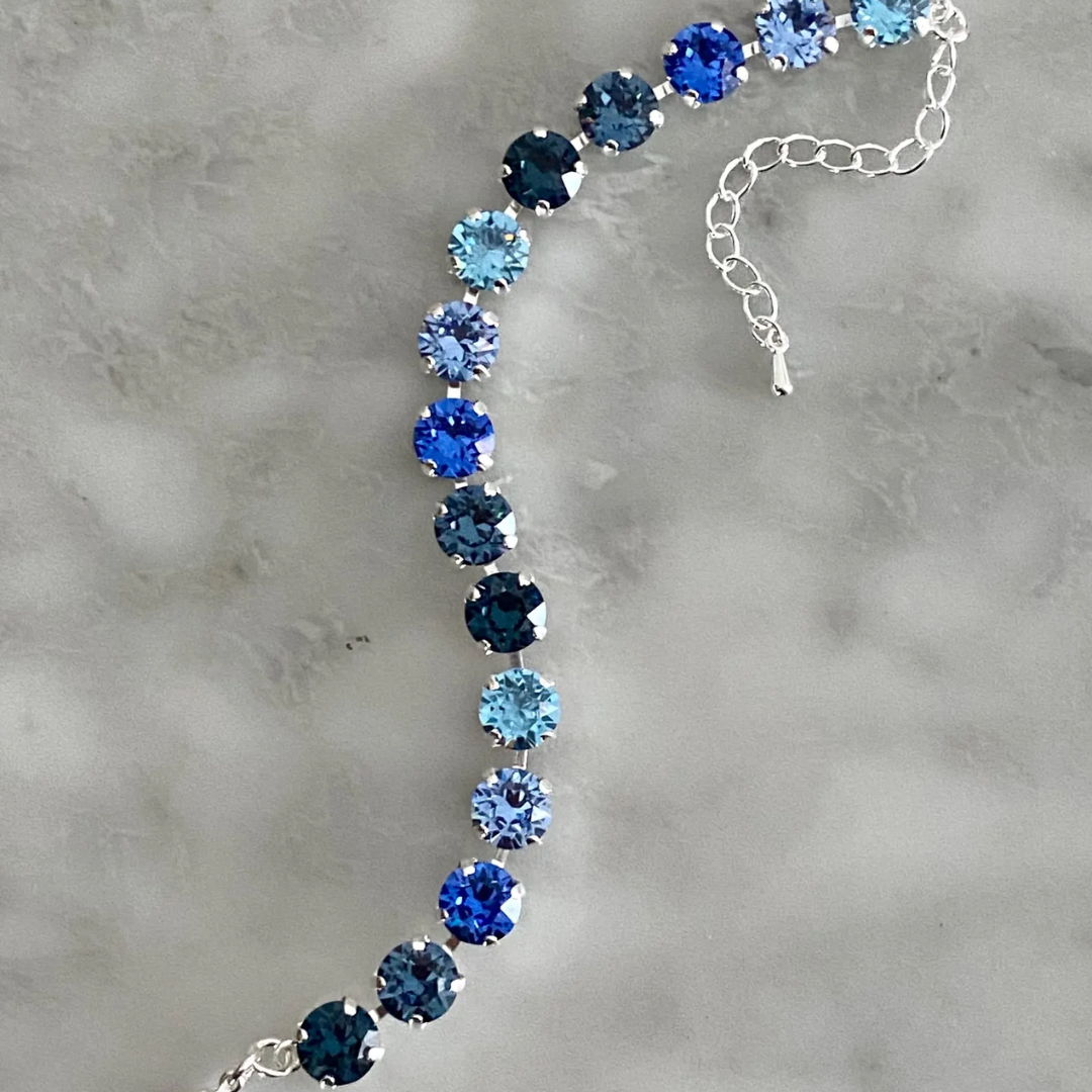 Blue Crystal Bracelet | Stöd diabetes