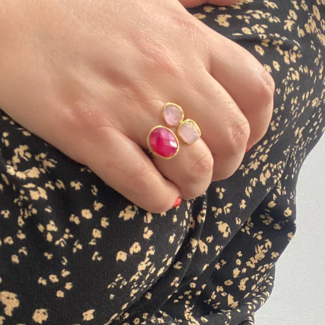 Aurora Trinity Ring | Stöd bröstcancer
