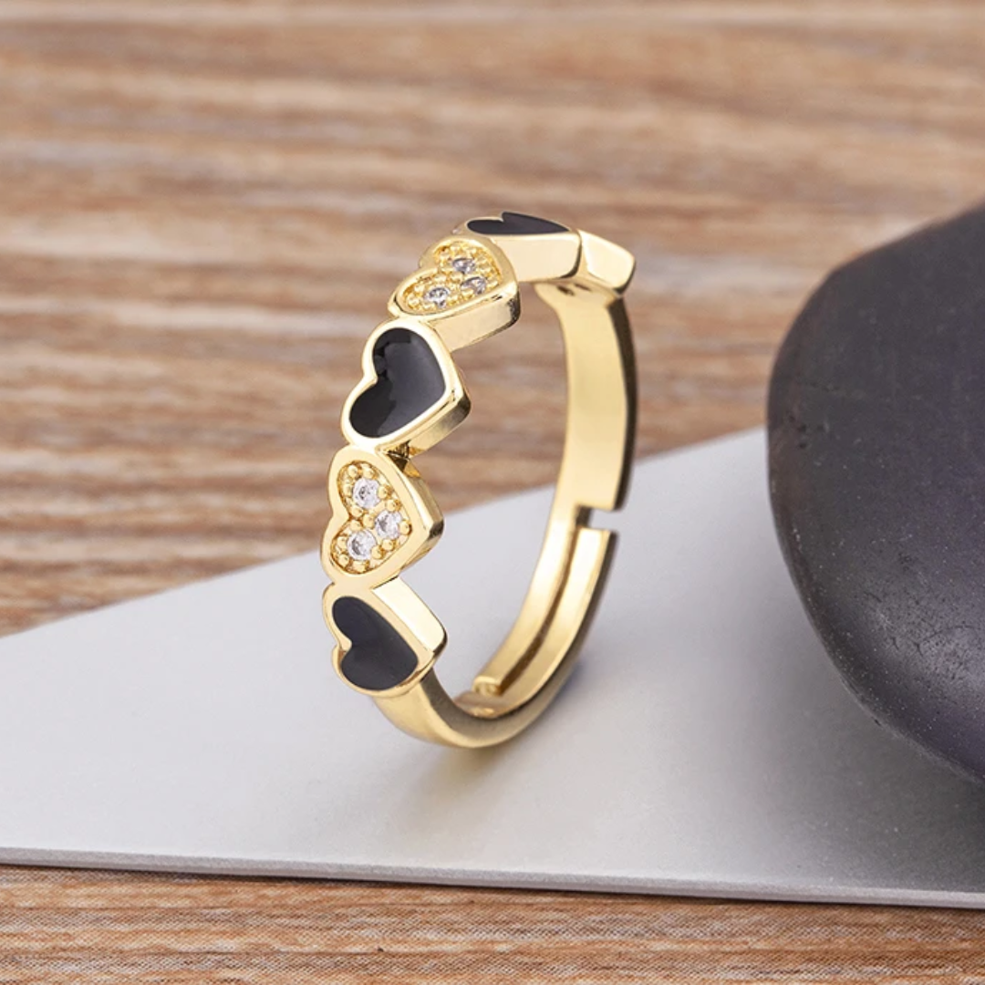 Aligned Hearts Ring | Stöd bröstcancer
