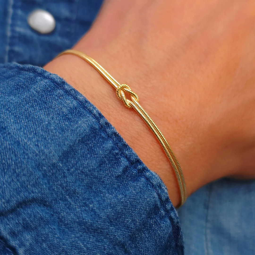 Eternal Knot Bracelet | Stöd bröstcancer