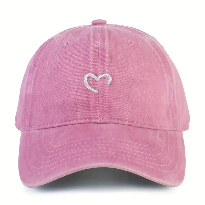 Embroidered Heart Hat | Stöd Bröstcancer