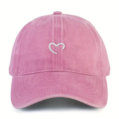 Embroidered Heart Hat | Stöd Bröstcancer