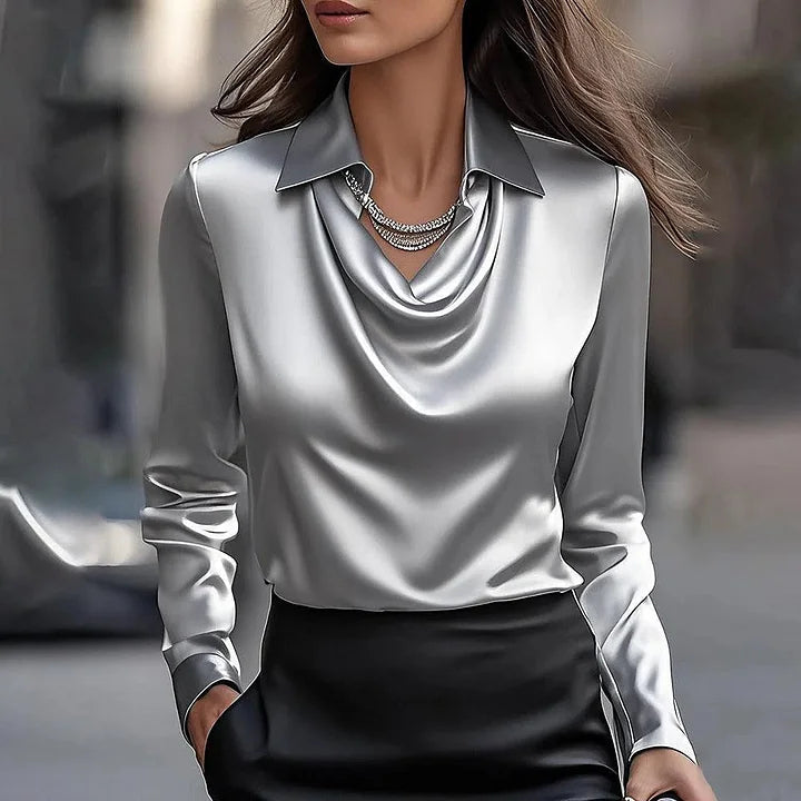 Malvina™ - Elegant satinblus