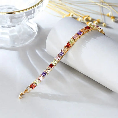 Multicolor Stoned Bracelet |  Stöd bröstcancer