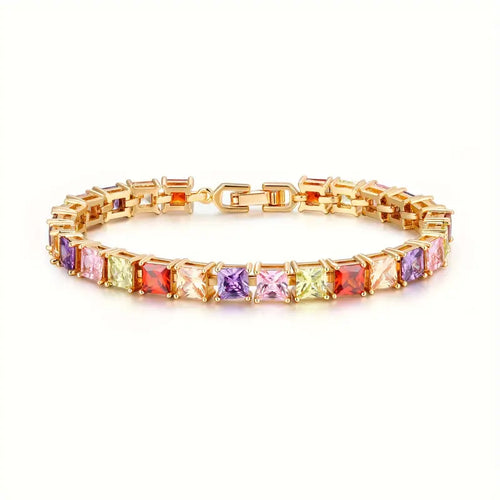 Multicolor Stoned Bracelet |  Stöd bröstcancer