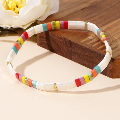 Glass Bead Bracelet | Stöd bröstcancer