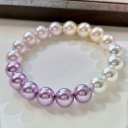 Gradient Freshwater Pearl Bracelet | Stöd Bröstcancer