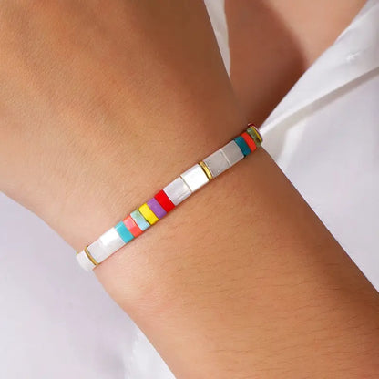 Glass Bead Bracelet | Stöd bröstcancer