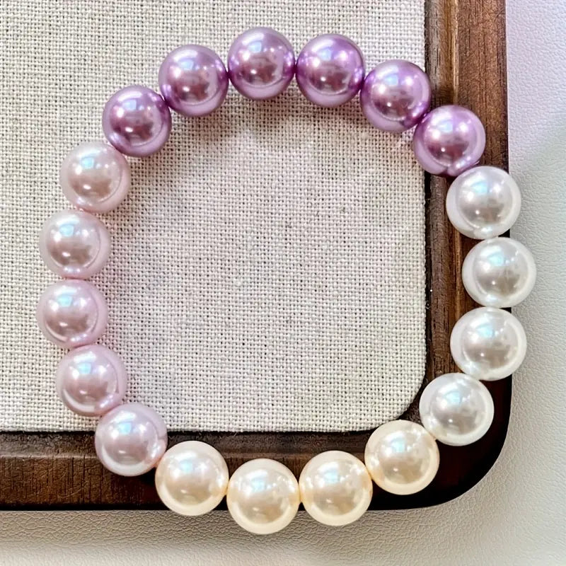 Gradient Freshwater Pearl Bracelet | Stöd Bröstcancer