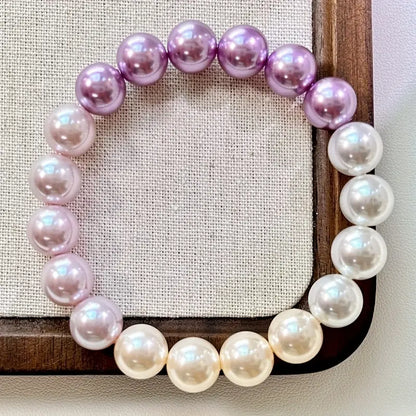 Gradient Freshwater Pearl Bracelet | Stöd Bröstcancer
