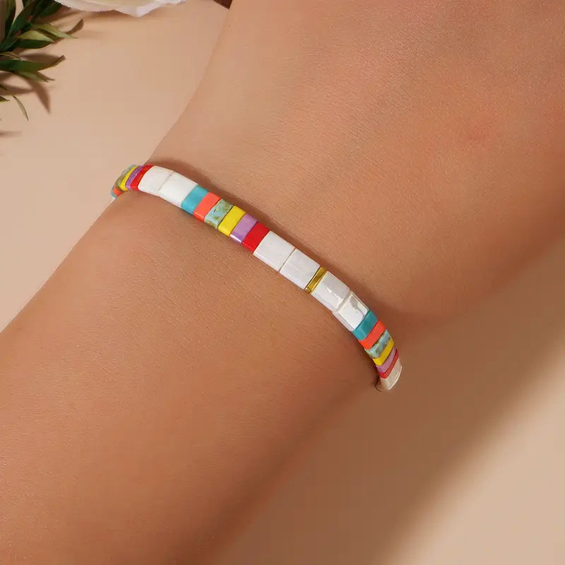 Glass Bead Bracelet | Stöd bröstcancer