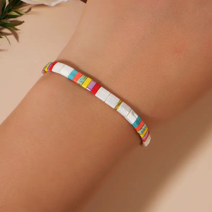 Glass Bead Bracelet | Stöd bröstcancer