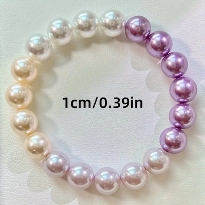 Gradient Freshwater Pearl Bracelet | Stöd Bröstcancer