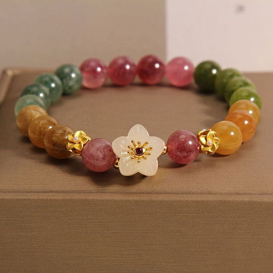 Floral Accent Bracelet | Stöd bröstcancer