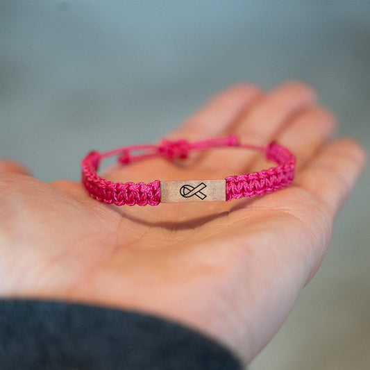 Wood Ribbon Bracelet | Stöd Bröstcancer