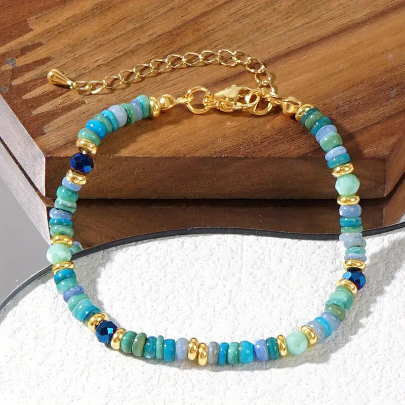 Rainbow Shell Chain Bracelet | Stöd bröstcancer
