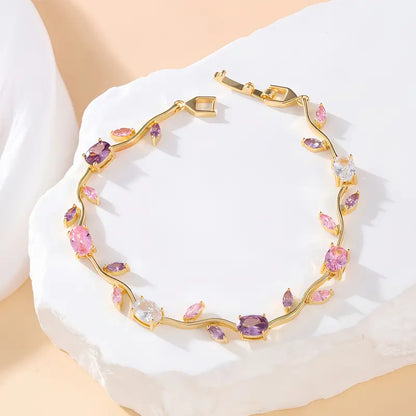 Leaf Charm Bracelet | Stöd bröstcancer