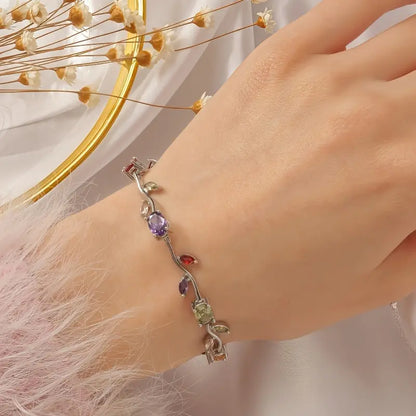 Leaf Charm Bracelet | Stöd bröstcancer