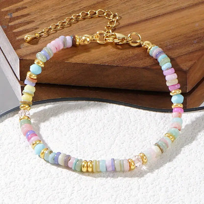 Rainbow Shell Chain Bracelet | Stöd bröstcancer