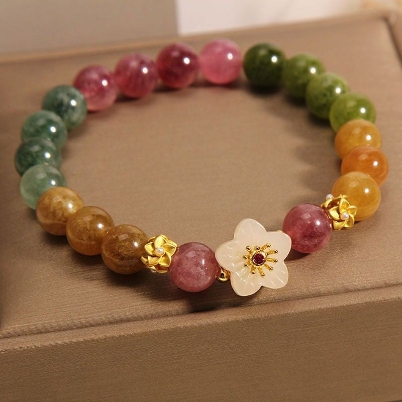 Floral Accent Bracelet | Stöd bröstcancer