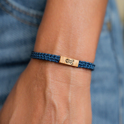 Wood Ribbon Bracelet | Stöd Bröstcancer