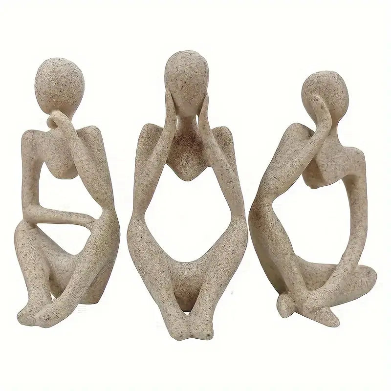 Sculptura™ – 3-delars skulpturset med abstrakta tänkare