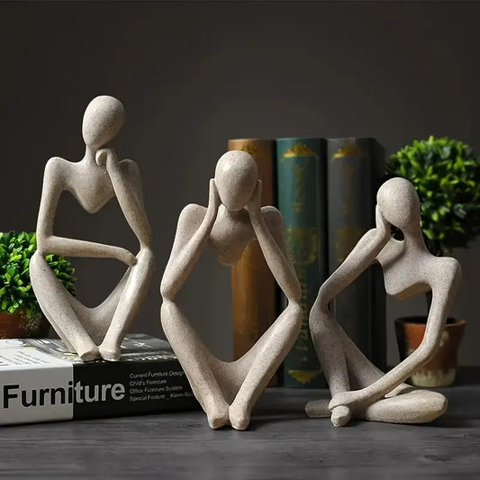 Sculptura™ – 3-delars skulpturset med abstrakta tänkare