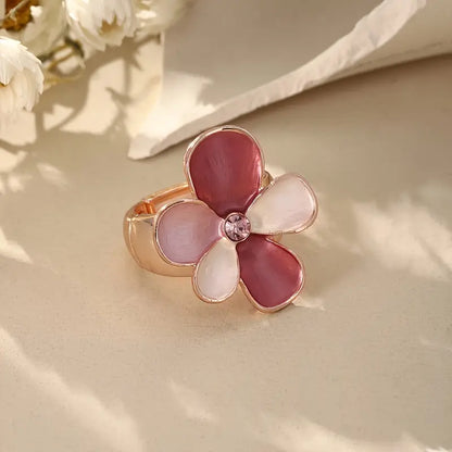 Big Flower Ring | Stöd bröstcancer