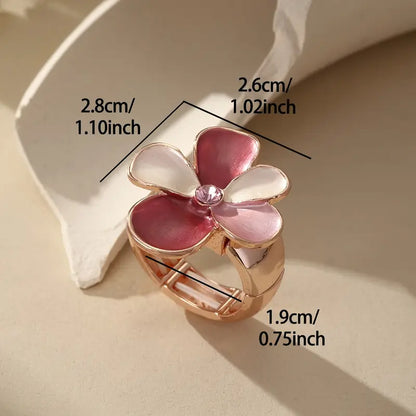 Big Flower Ring | Stöd bröstcancer