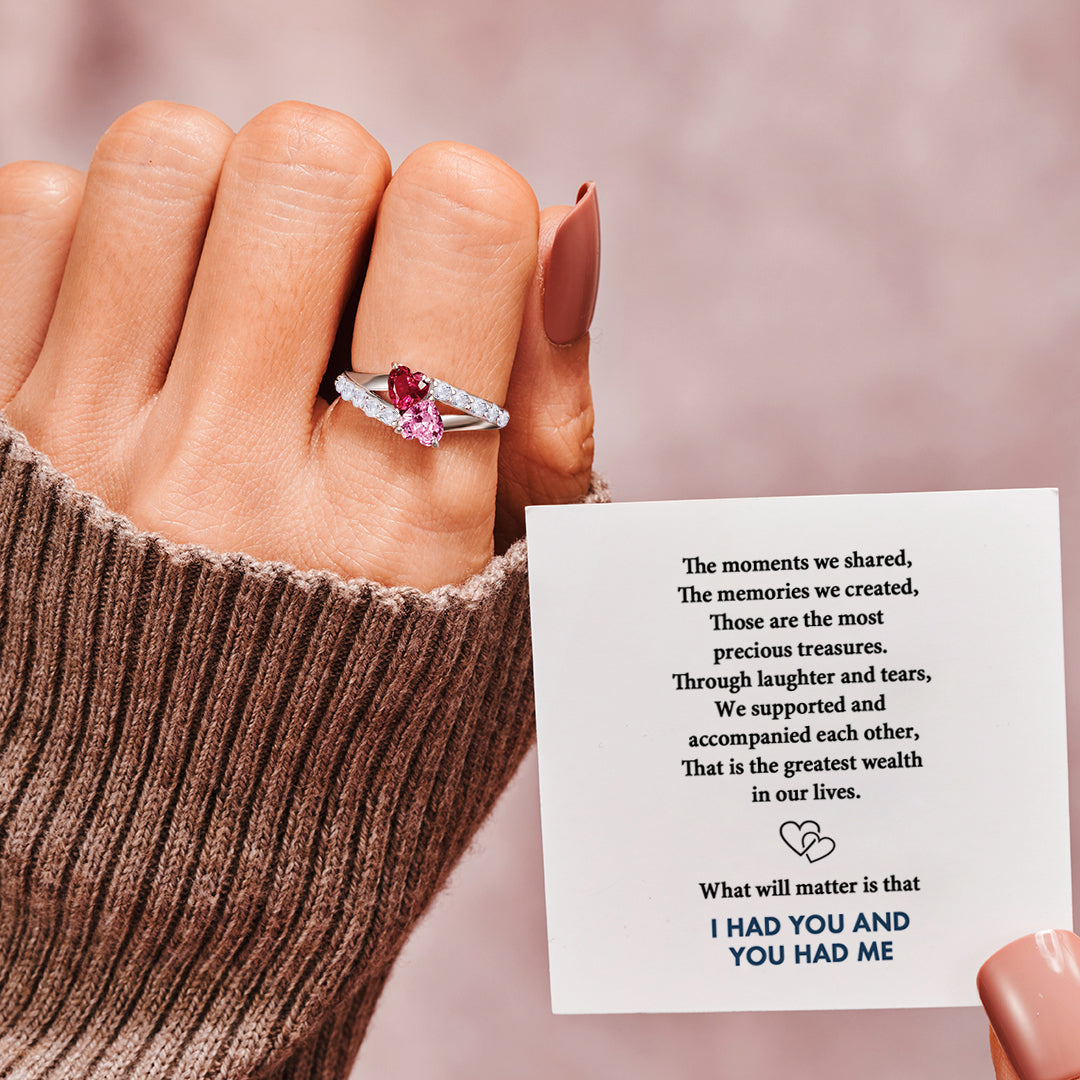 Interlinked Heart Ring | Stöd Bröstcancer