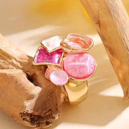 Geo Glam Ring | Stöd bröstcancer