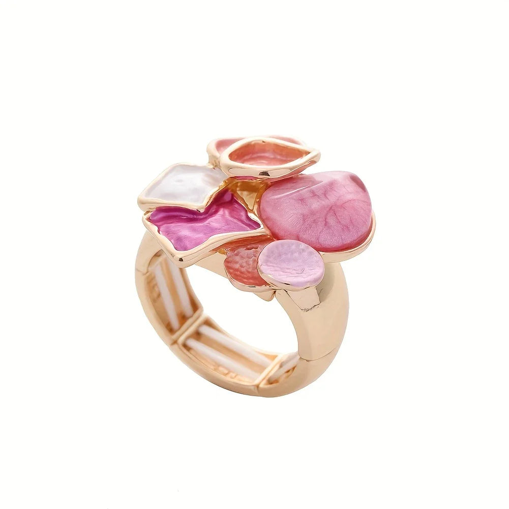 Geo Glam Ring | Stöd bröstcancer