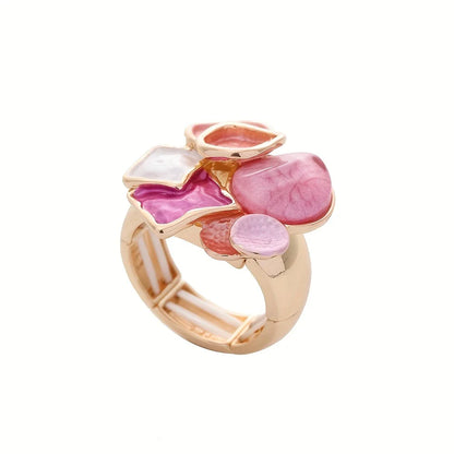Geo Glam Ring | Stöd bröstcancer
