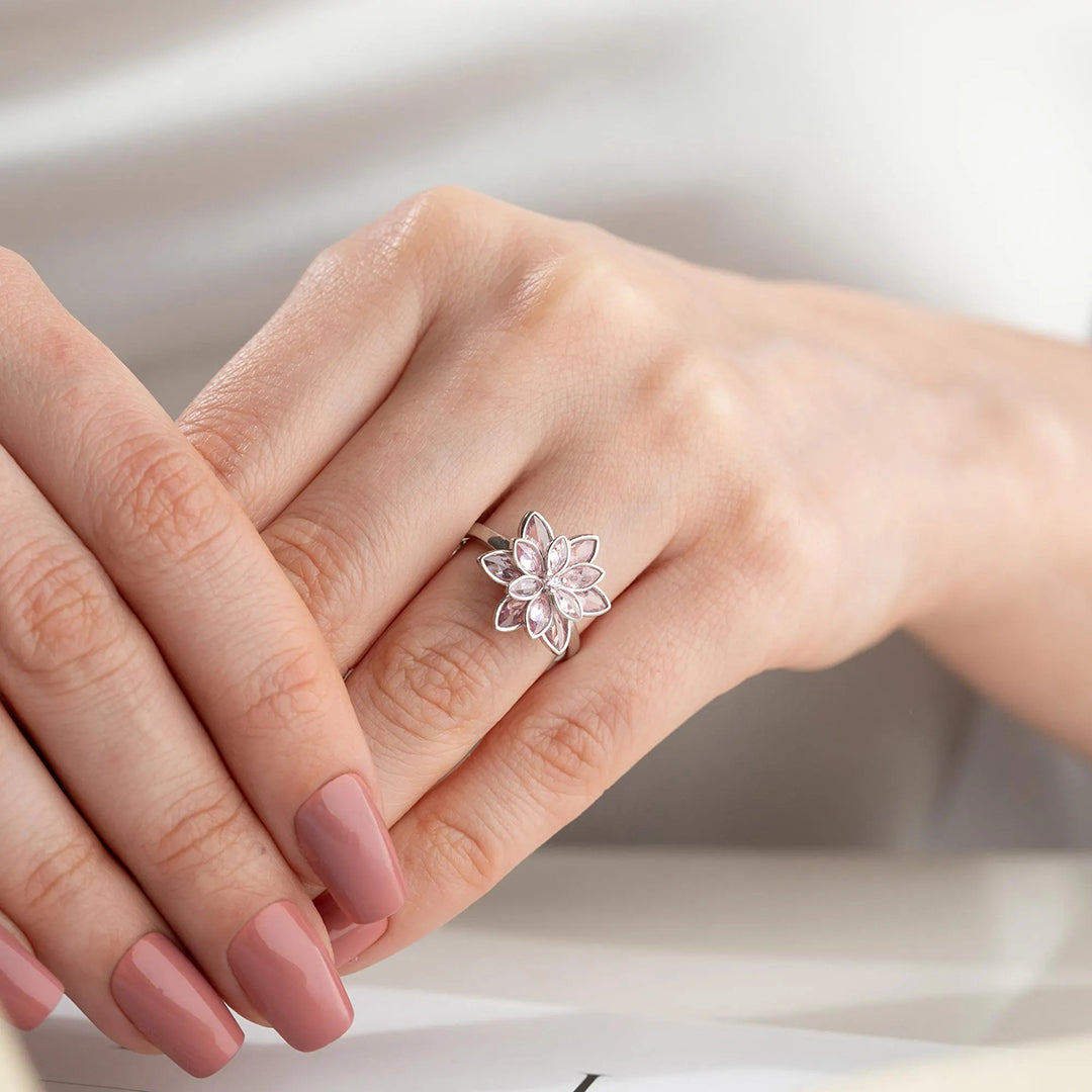 Lotus Flower Ring | Stöd Bröstcancer