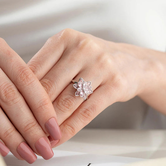 Lotus Flower Ring | Stöd Bröstcancer