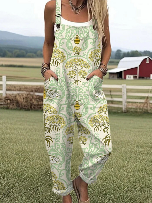 Everly™ - Jumpsuit med vintagetryck