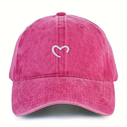 Embroidered Heart Hat | Stöd Bröstcancer