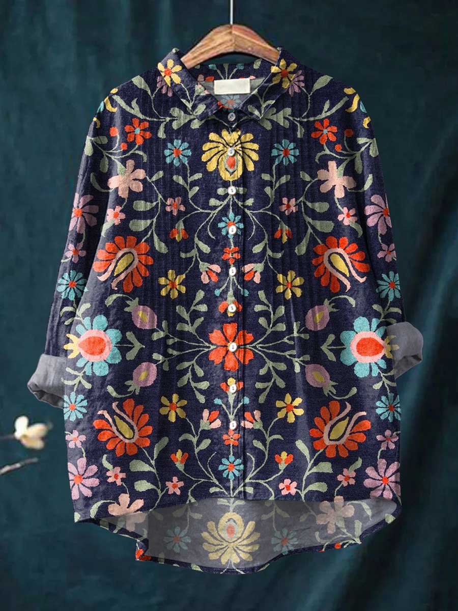 Jhanine™ - Polo med vintageblommönster